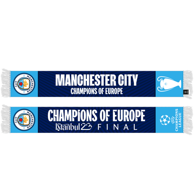 Bufanda con capucha de la Champions del Manchester City
