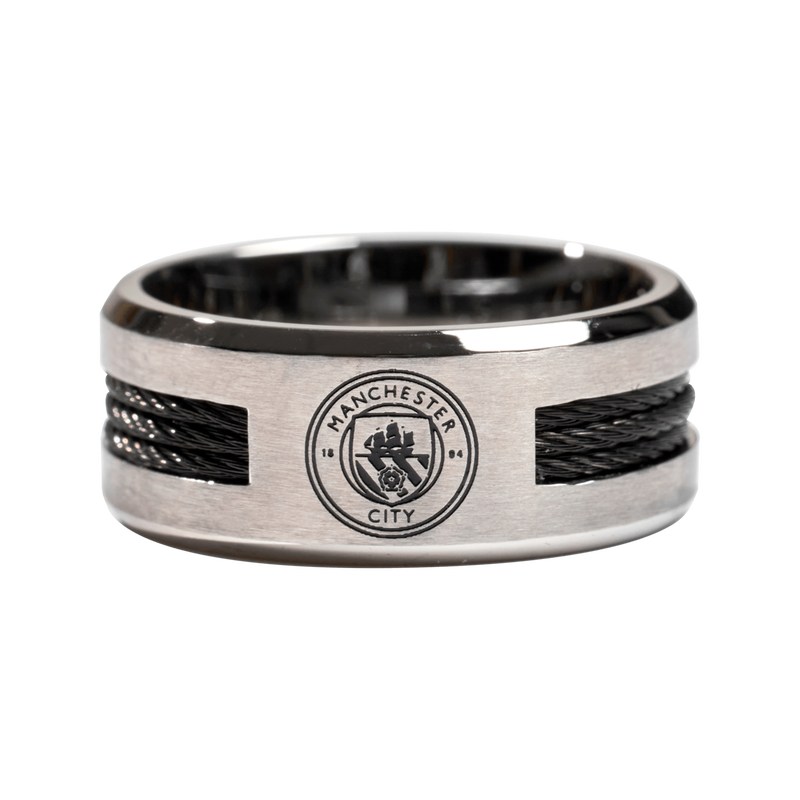 MCFC FW RING WITH BLACK BAND - black