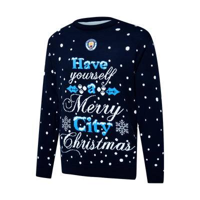 Kids Manchester City Christmas Jumper