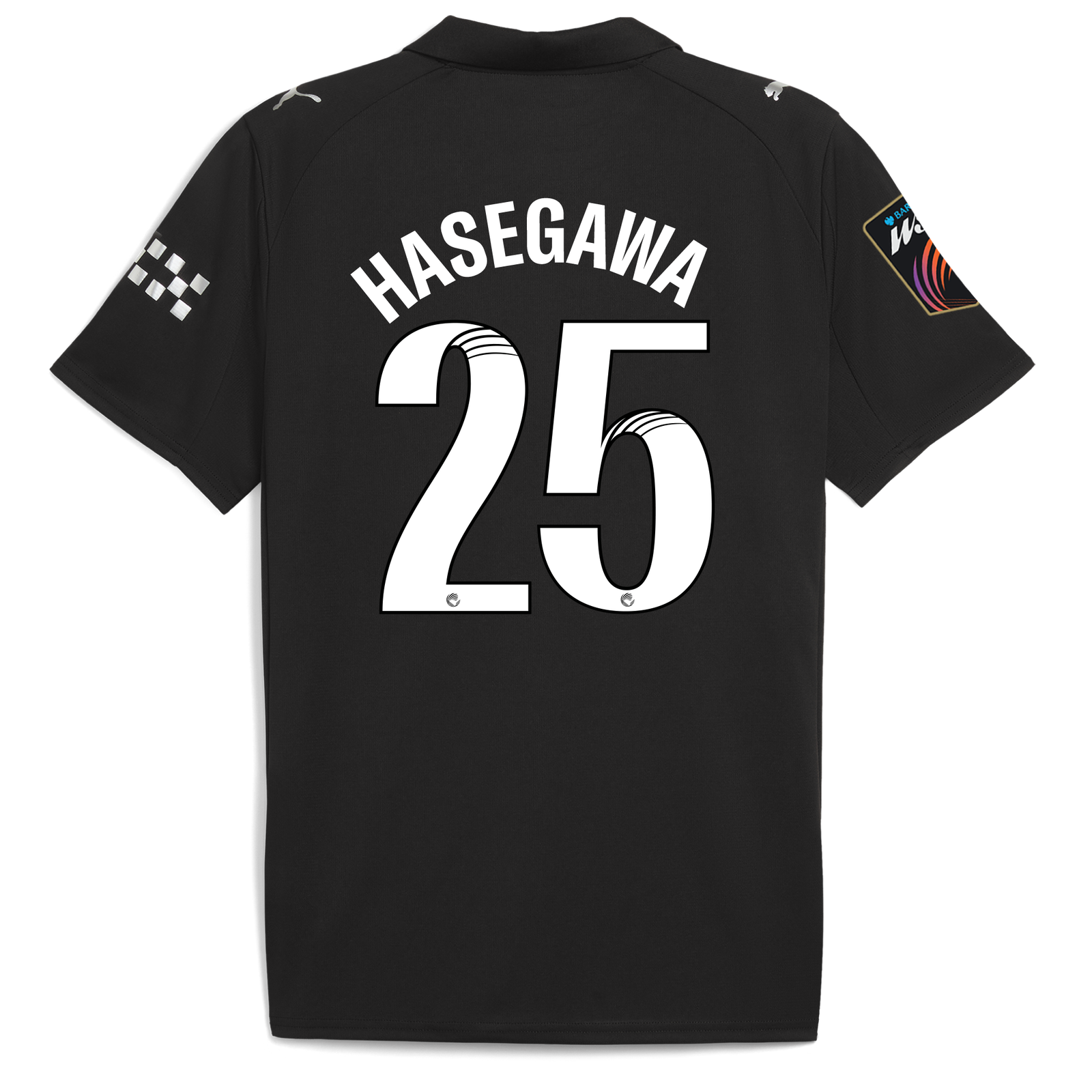 Manchester City Away Jersey 2025/26 With HASEGAWA 25 Printing