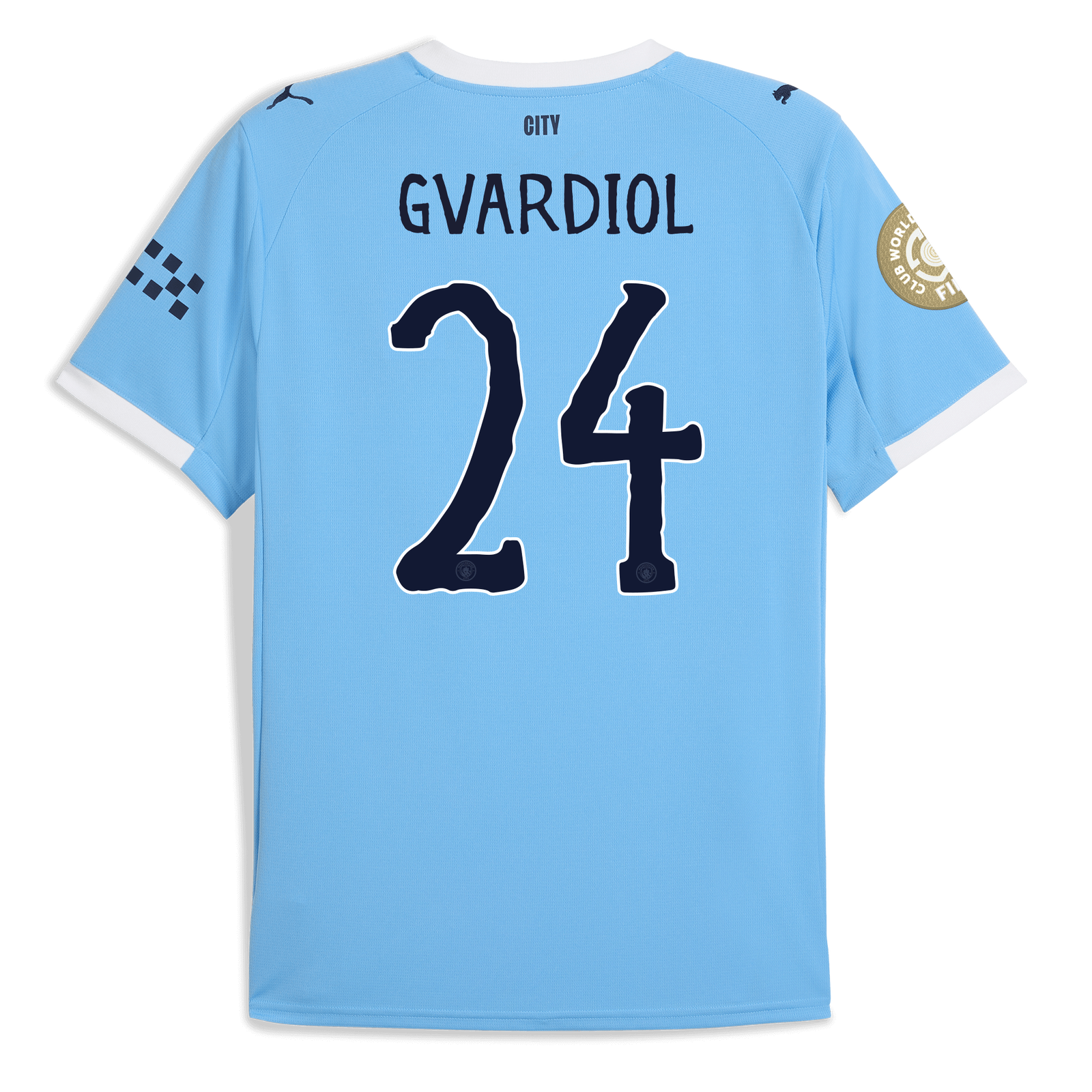 Manchester City Home Jersey 2025/26 With GVARDIOL 24 Printing