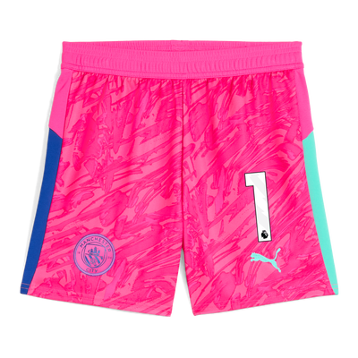 Kids' Manchester City Goalkeeper Shorts 2025/26 With #1