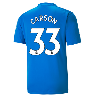 Manchester City Torwarttrikot 22-23 mit CARSON 33 aufdruck
