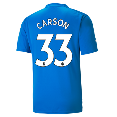Manchester City Keepershirt 2022/23 met CARSON 33 bedrukking