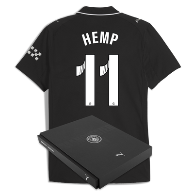 Manchester City Away Authentic Jersey 2025/26 With HEMP 11 Printing in Gift Box