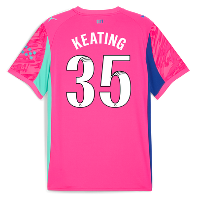 Manchester City Goalkeeper Jersey 2025/26 With KEATING 35 Printing