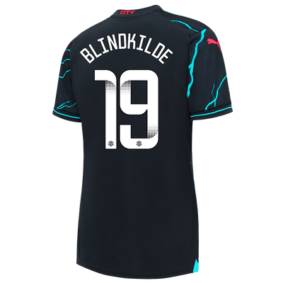 Women's Manchester City Third Jersey 2023/24 with BLINDKILDE 19 printing