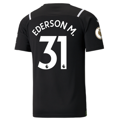 Manchester City Goalkeeper Shirt 21/22 with Ederson printing