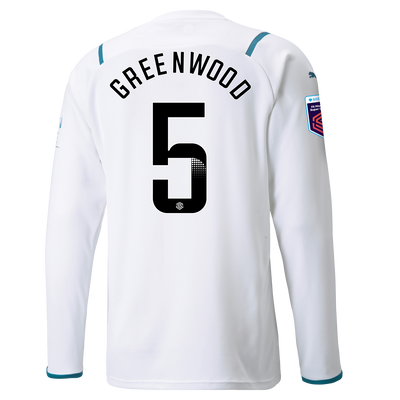 Manchester City Away Shirt Long Sleeve 21/22 with Alex Greenwood printing