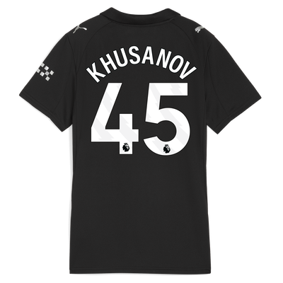 ス*キ様 正規品新品マンチェスター・シティ KHUSANOV 45番 アウェイ マンチェスター・シティ 2025/26 ズ ホームユニフォーム（ KHUSANOV 45