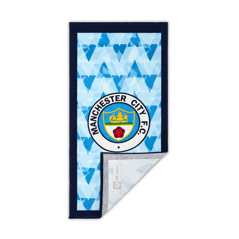MCFC FW RETRO BEACH TOWEL - light blue
