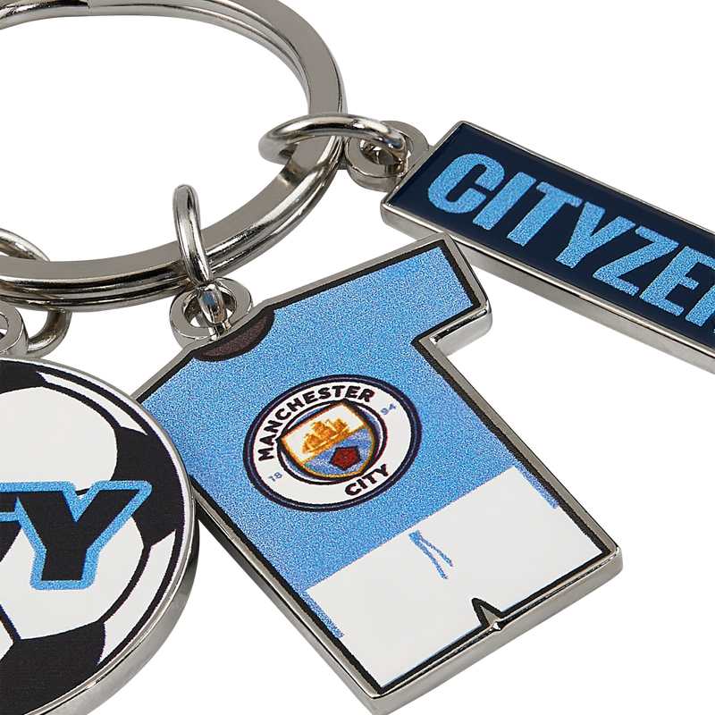 MCFC FW 3 CHARM KEYRING - blue