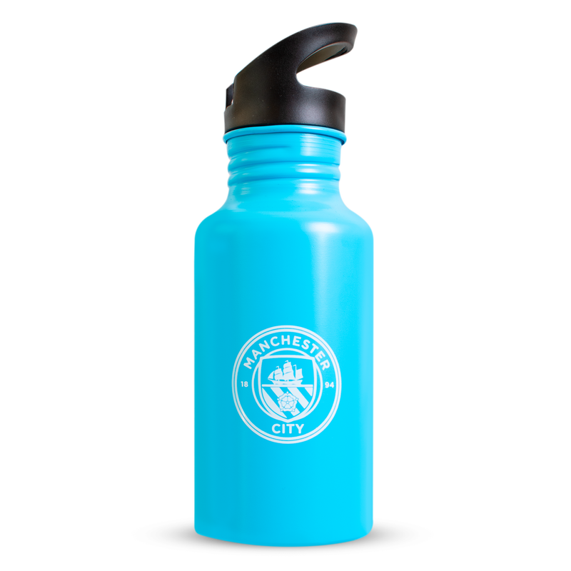 MCFC FW DE BRUYNE WATER BOTTLE - blue