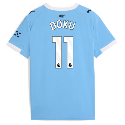 Manchester City Thuisshirt 2025/26 voor kinderen en DOKU 11 bedrukking