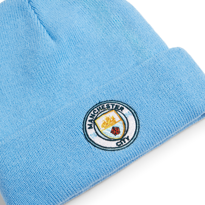 MCFC FW CORE CREST BEANIE - Sky Blue