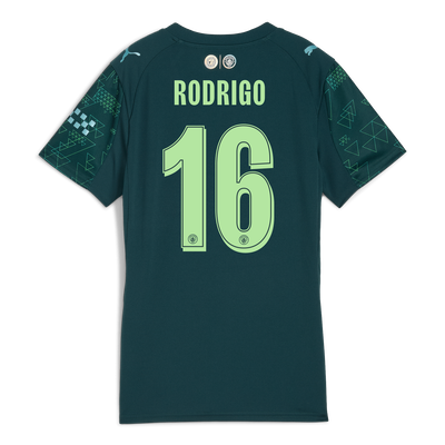 Womens Manchester City EA SPORTS FC Jersey 2025/26 With RODRIGO 16 Printing
