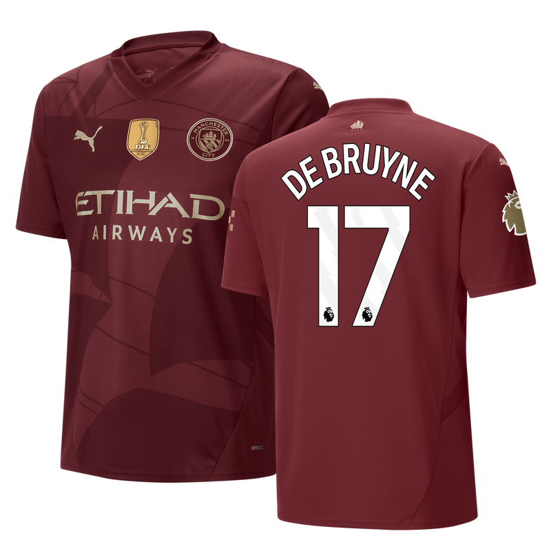 Manchester City Third Jersey 2024/25 With DE BRUYNE 17 Printing  