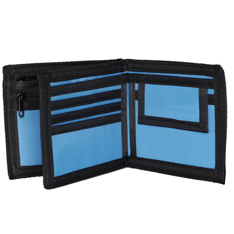 MCFC CREST CANVAS WALLET - black