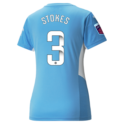 Womens Manchester City Home Shirt 21/22 with Demi Stokes printing