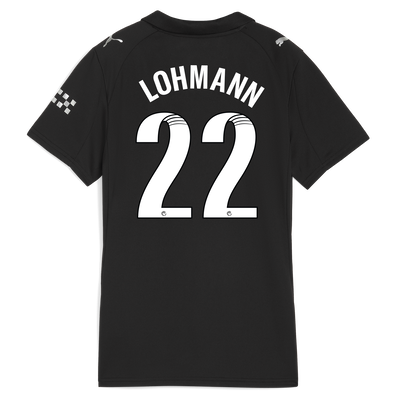Women's Manchester City Away Jersey 2025/26 With LOHMANN 22 Printing