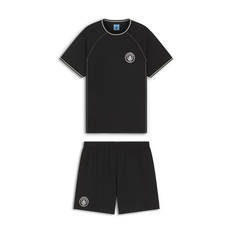 MCFC MENS BLACKOUT SS SHORT PJ - black