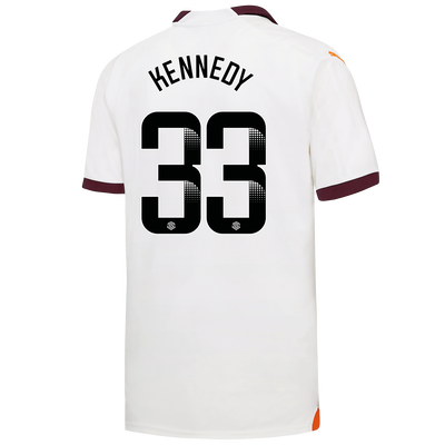 Manchester City Away Jersey 2023/24 with KENNEDY 33 printing