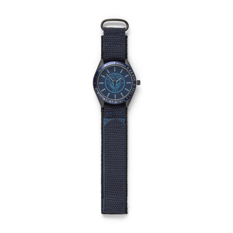 MCFC KIDS VELCRO WATCH - navy