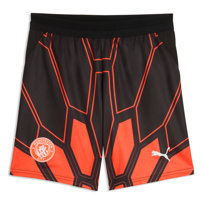 MCFC RP KIDS GK SHORTS - Hot Heat-PUMA Black