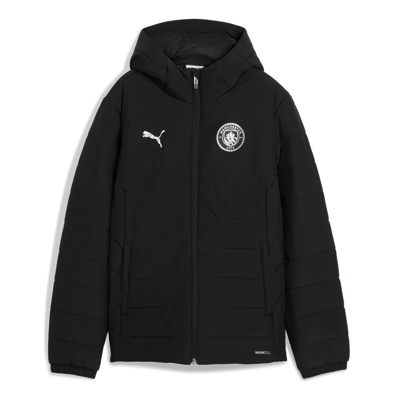 MCFC LW KIDS HOODED PADDED JKT - black