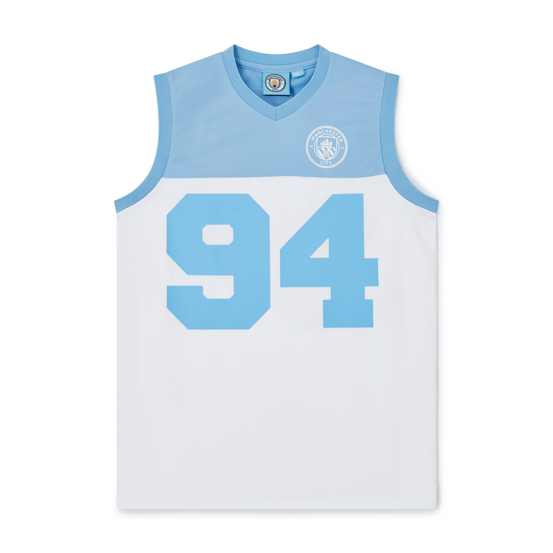 Man City Varsity Basketball Vest blue - Size S from vest for males  - Official Manchester City FC store