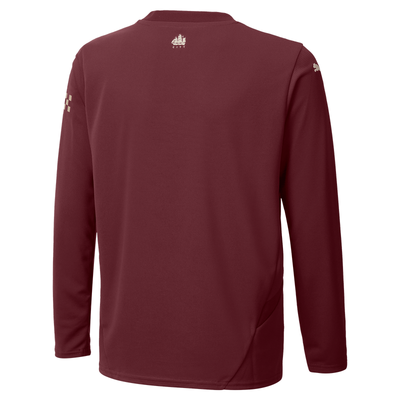 MCFC RP KIDS THIRD JERSEY LS - burgundy