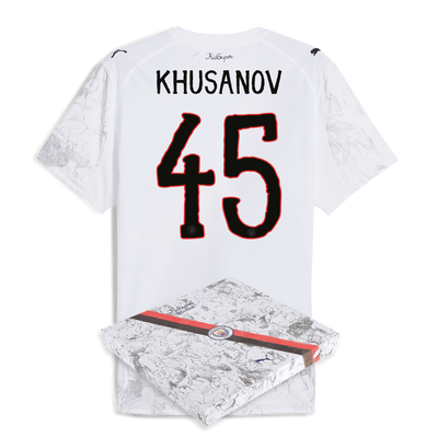 Manchester City KidSuper Authentic Jersey 2025/26 With KHUSANOV 45 printing in gift box