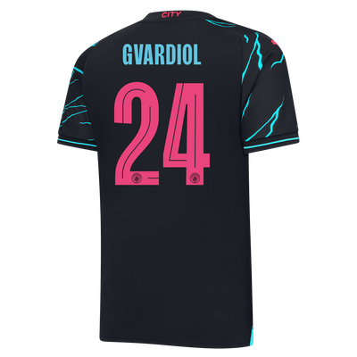 Camiseta 3ª Equipación Manchester City 2023/24 con estampado de GVARDIOL 24