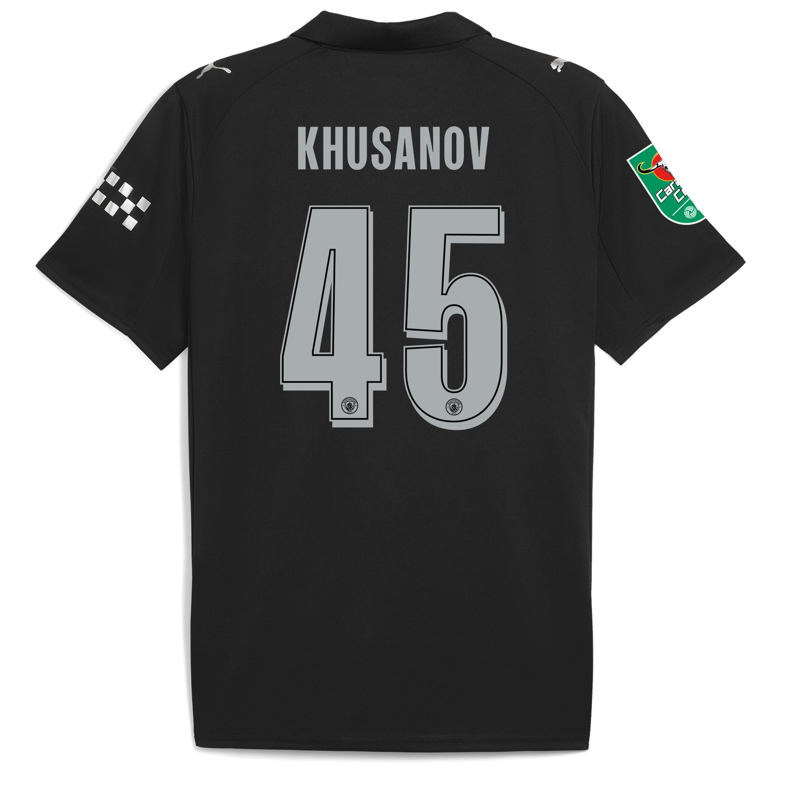 マンチェスター・シティアウェイ 長袖 クサノフ KHUSANOV ユニフォーム マンチェスター・シティ 2025/26 アウェイ KHUSANOV 45プリント