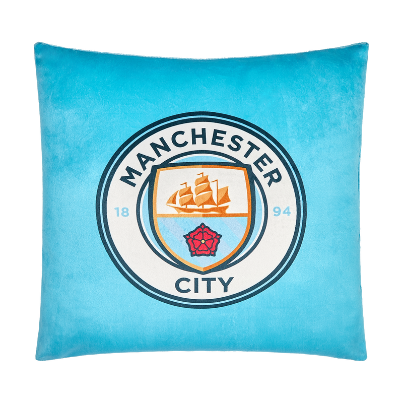 MCFC FW CREST CUSHION - blue