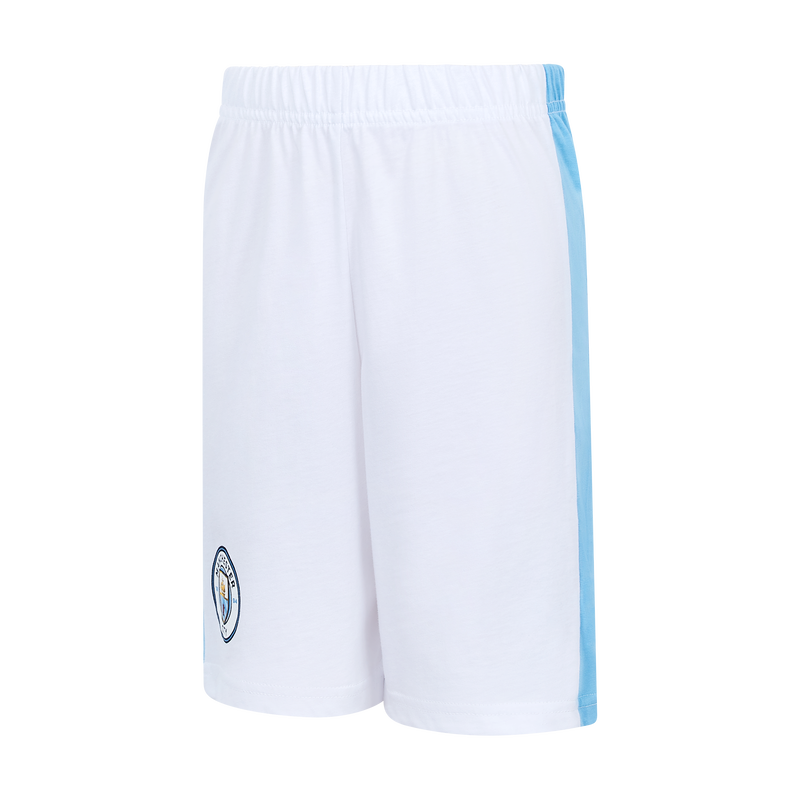 MCFC KIDS 24/25 SS KIT SHORT PJS - team light blue