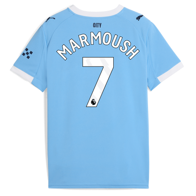 Maillot domicile enfant Manchester City 2025/26 avec impression MARMOUSH 7