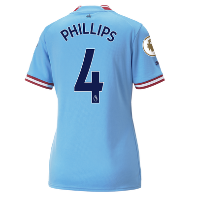 Women's Manchester City Home Jersey 2022/23 with PHILLIPS 4  printing