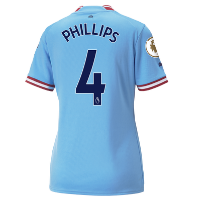 Women's Manchester City Home Jersey 2022/23 with PHILLIPS 4 printing