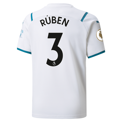 Kids Manchester City Away Shirt 21/22 with Rúben Dias printing