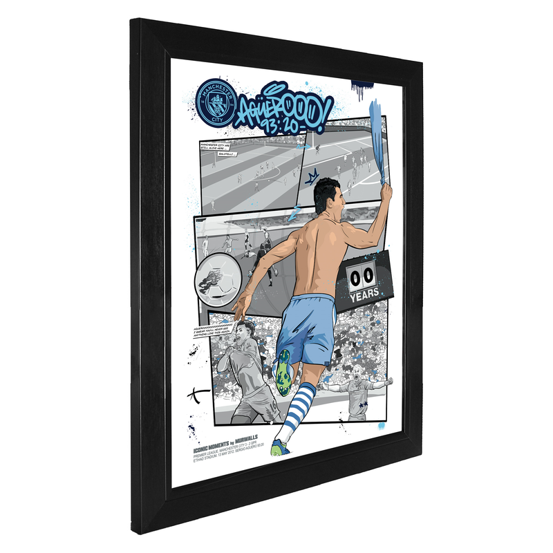 MCFC MURWALLS ICONIC AGUERO - blue