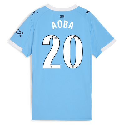 Women's Manchester City Home Jersey 2025/26 With AOBA 20 Printing