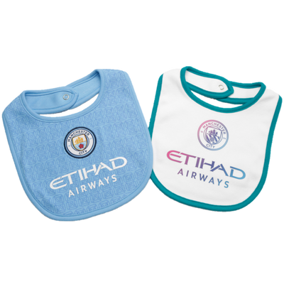 Manchester City Baby Kit Bibs 2 pack