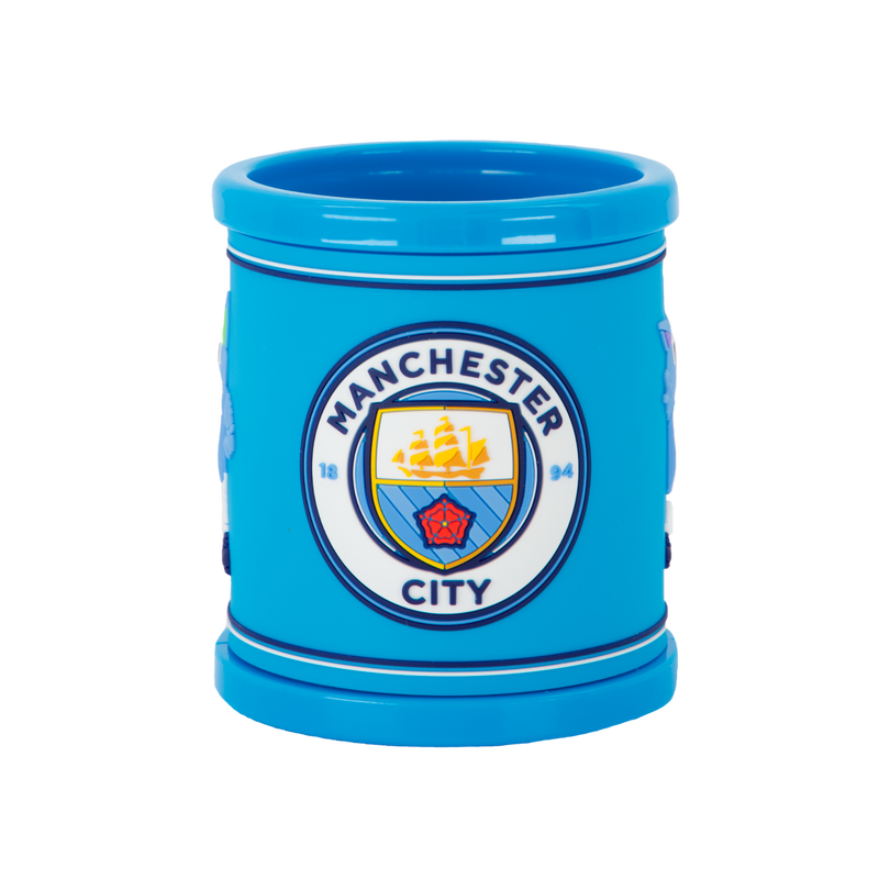 MCFC FW MASCOT PLASTIC MUG - blue