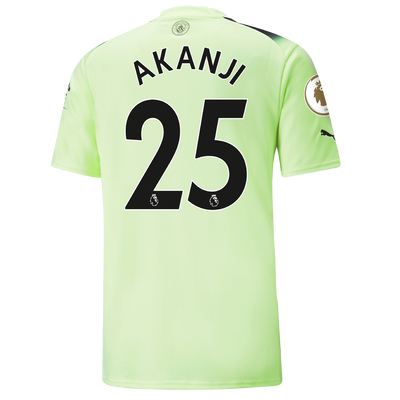 Manchester City Third Jersey 2022/23 with AKANJI 25 Printing