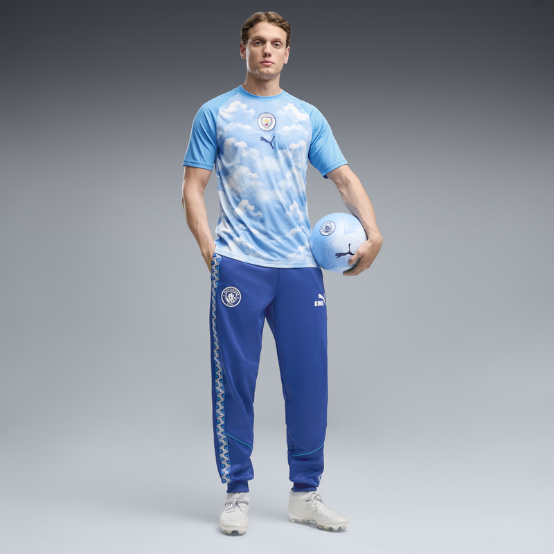 MCFC MW KING ANTHEM PANT - Speedy Blue-PUMA White