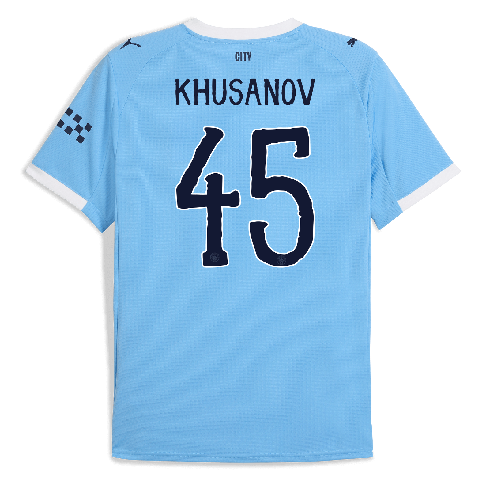 マンチェスター・シティ クサノフ　KHUSANOV 45 シャツ M マンチェスター・シティ クサノフ KHUSANOV 45 シャツ M