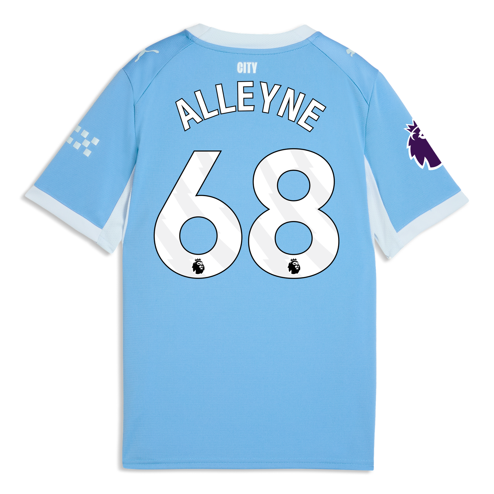Kids' Manchester City Home Jersey 2026/27 With ALLEYNE 68 Printing