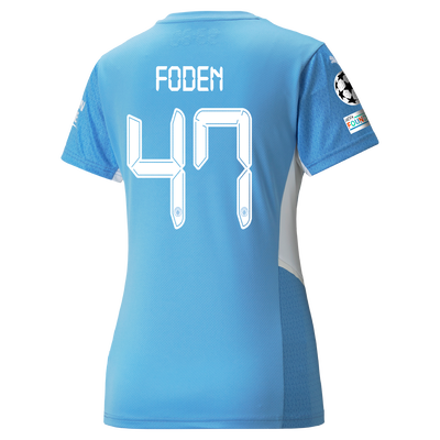 Womens Manchester City Home Shirt 21/22 with Phil Foden printing