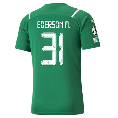 Manchester City Goalkeeper Shirt 21/22 with Ederson printing